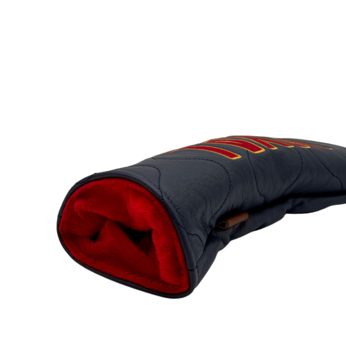 Royal Melbourne Leather Fairway Cover - Navy/Red