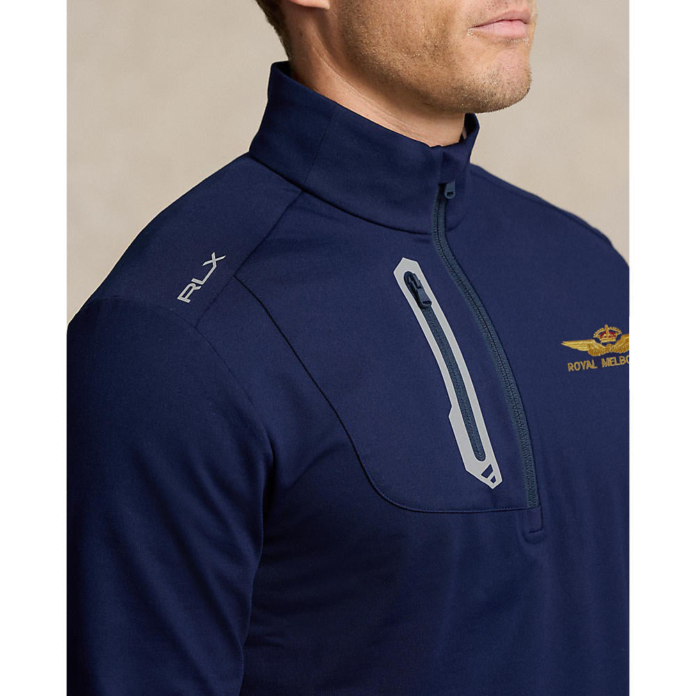 RLX Ralph Lauren Driver Luxury Jersey Royal Melbourne Embroidered Pullover - Navy