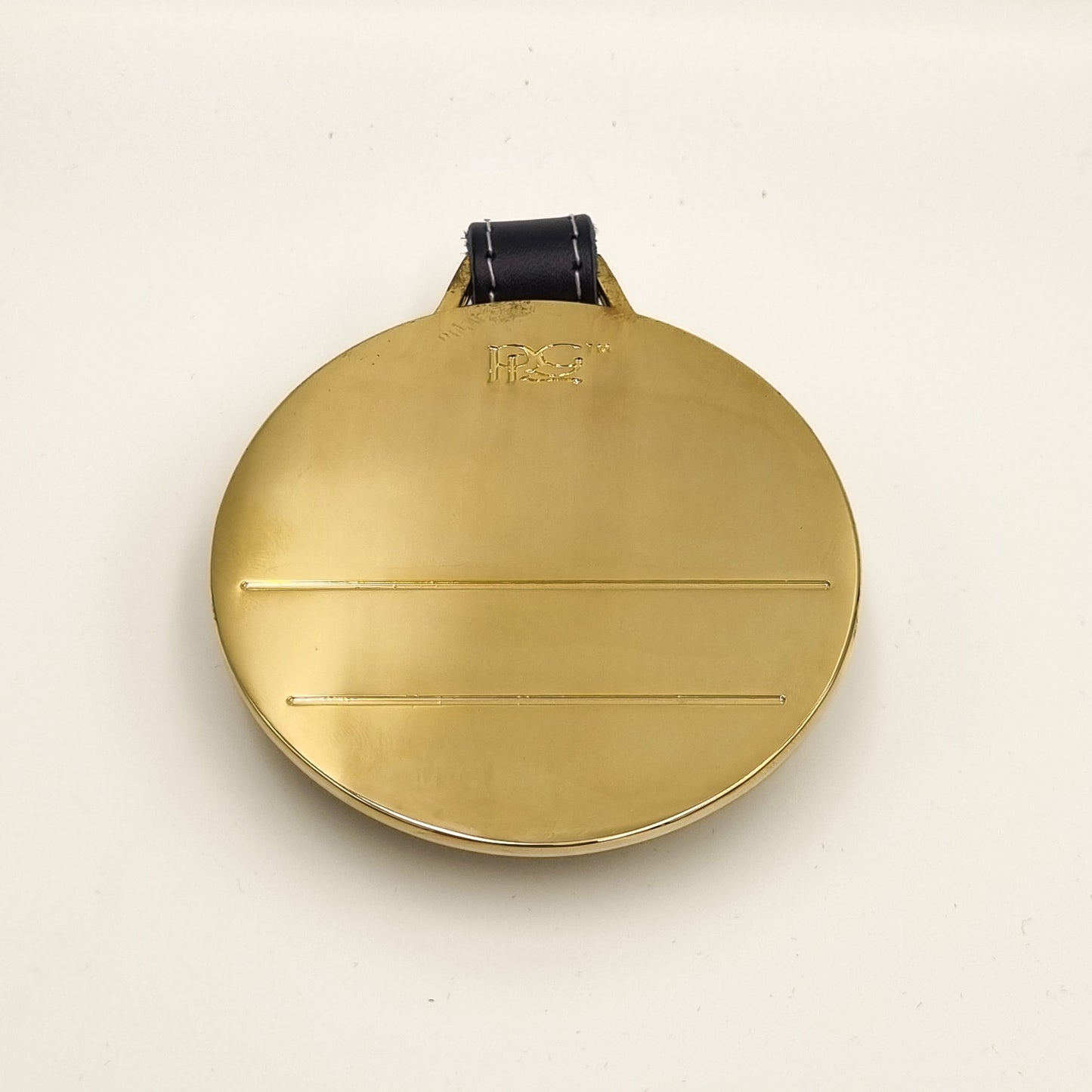 Visitors Logo Bag Tag - Black and Gold