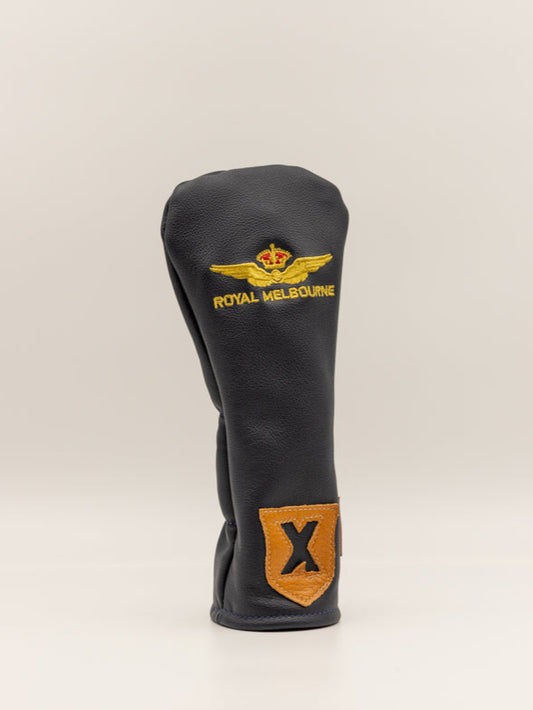 Leather Hybrid Cover - Navy/Tan Shield