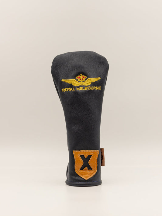 Leather Hybrid Cover - Navy/Tan Shield