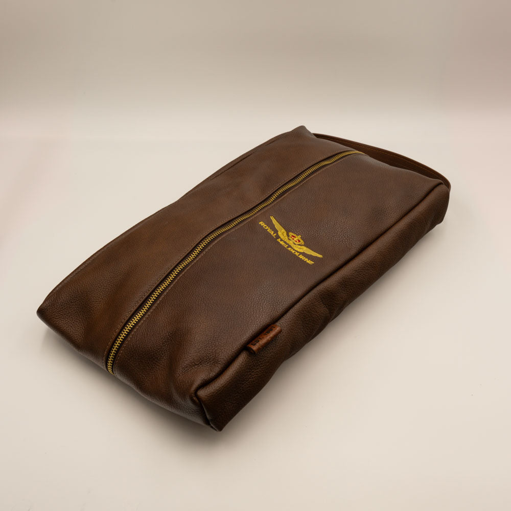 Visitors Logo Leather Shoe Bag