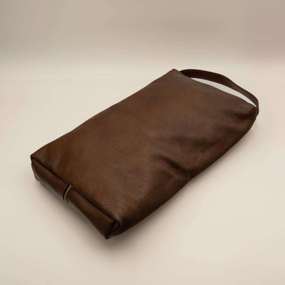 Visitors Logo Leather Shoe Bag