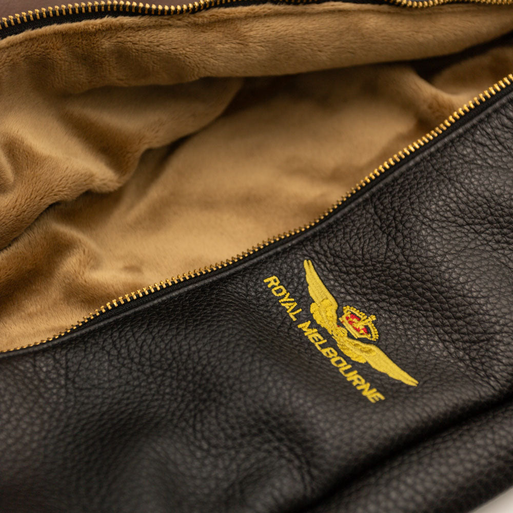 Visitors Logo Leather Shoe Bag