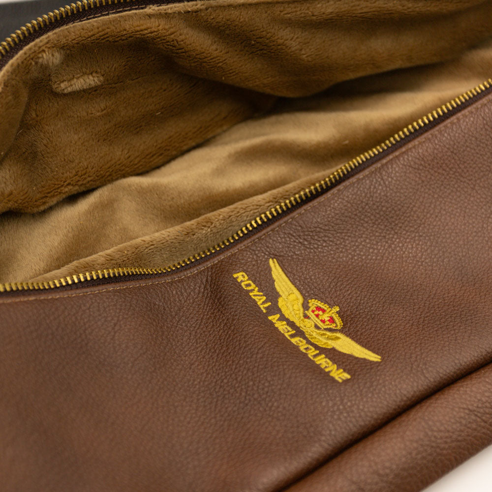 Visitors Logo Leather Shoe Bag