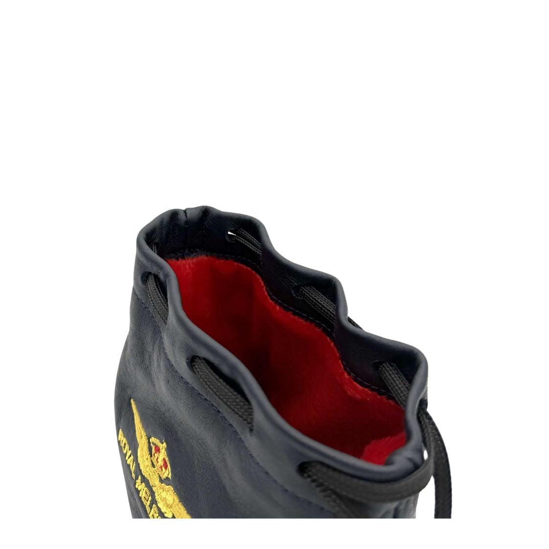 Visitor Logo Leather Tote Bag - Navy/Red