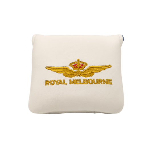 Royal Melbourne Sandbelt Putter Cover - Mallet - White