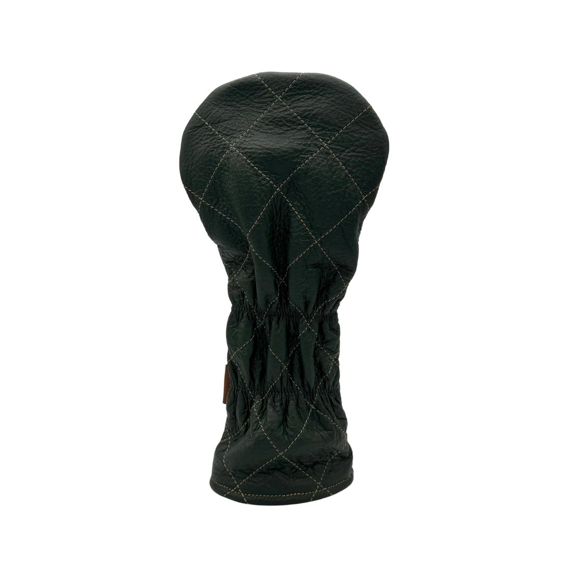 Royal Melbourne Leather Driver Cover - Green/Yellow