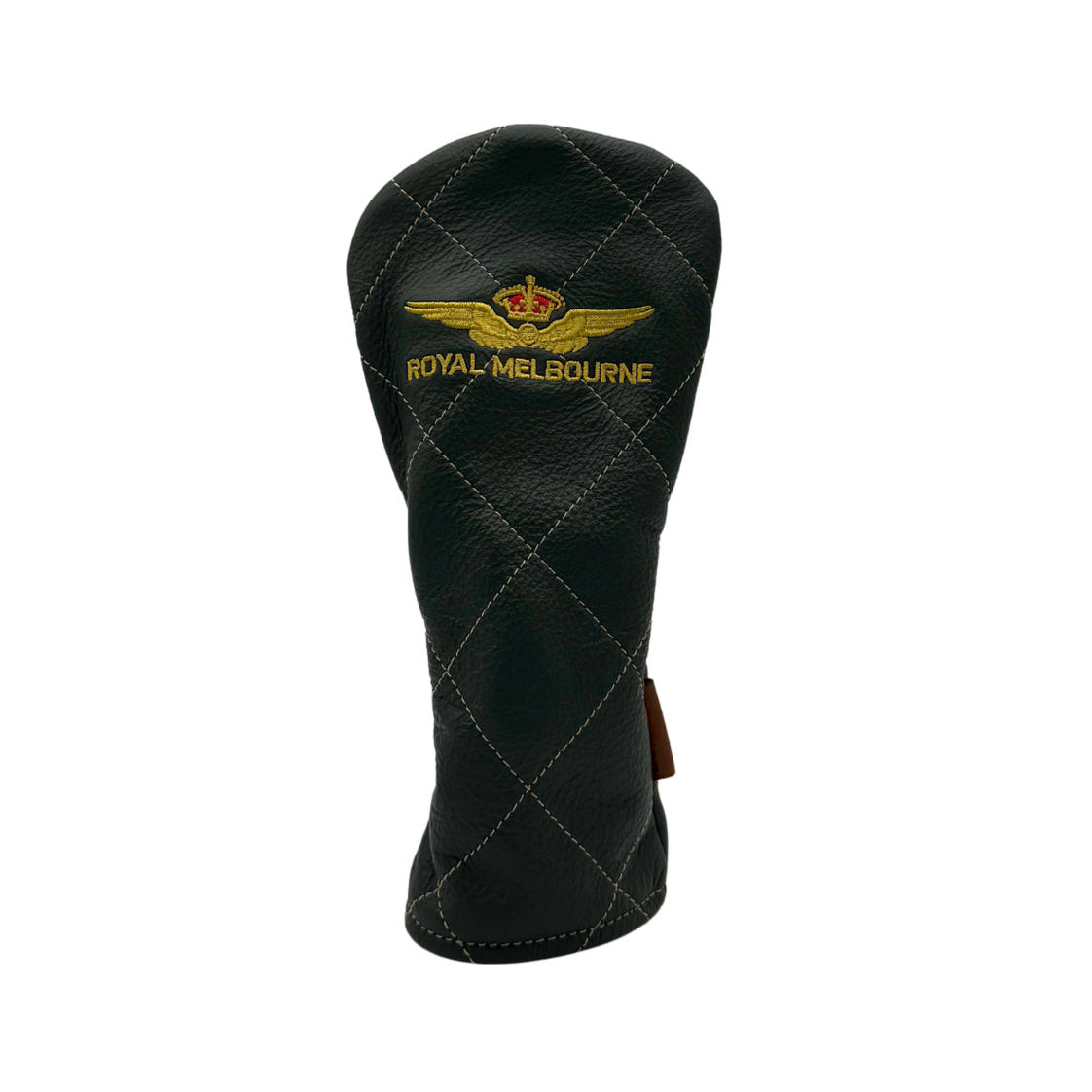 Royal Melbourne Leather Fairway Cover - Green/Yellow