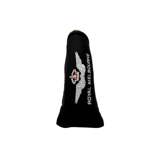 Royal Melbourne Leather Blade Putter Cover - Black
