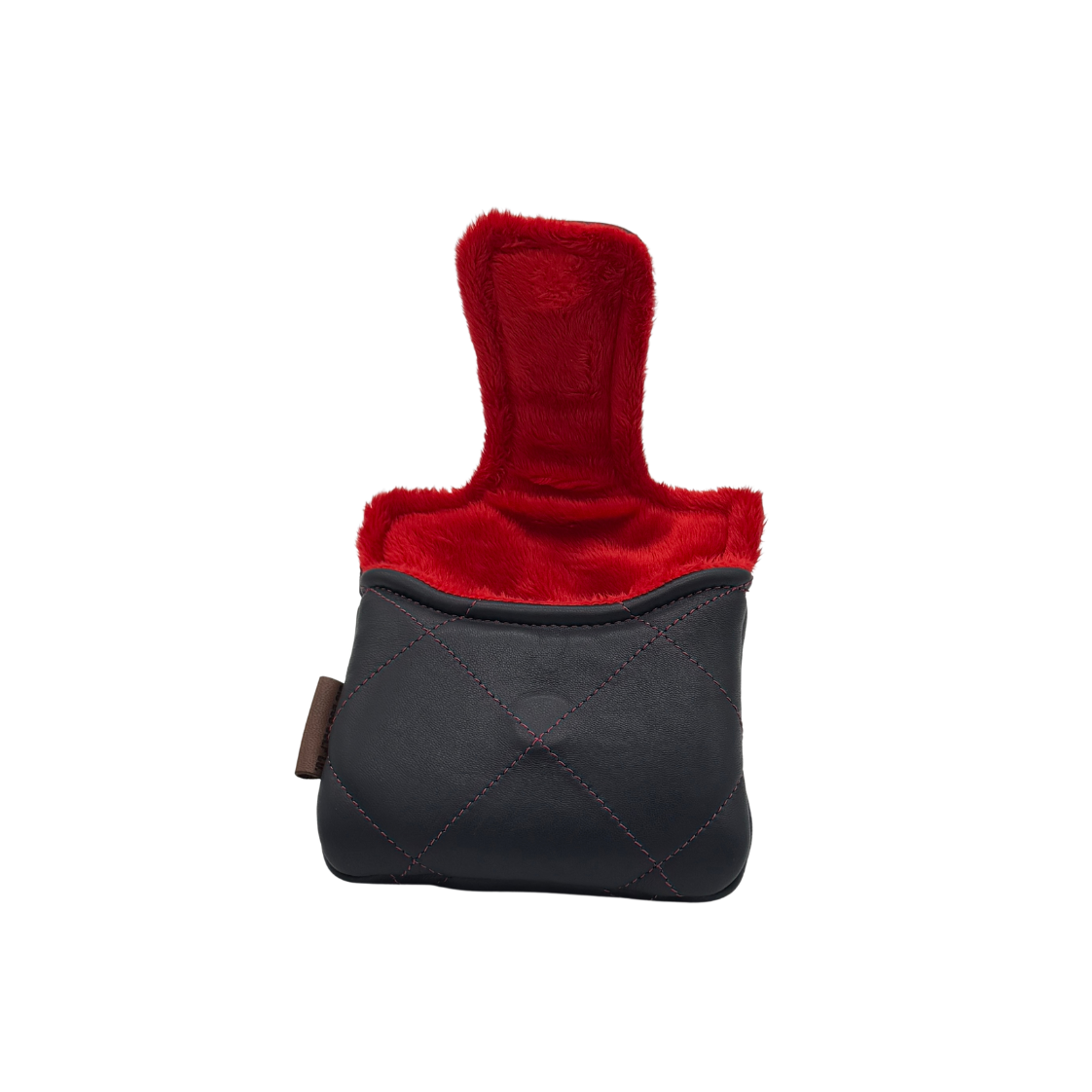 Royal Melbourne Leather Mallet Putter Cover - Navy/Red