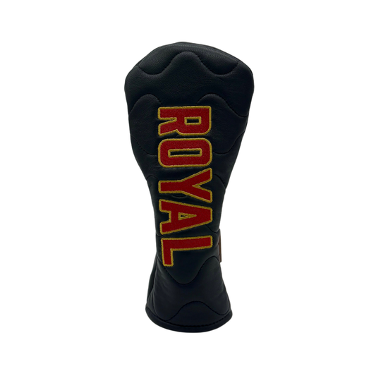 Royal Melbourne Leather Fairway Cover - Navy/Red