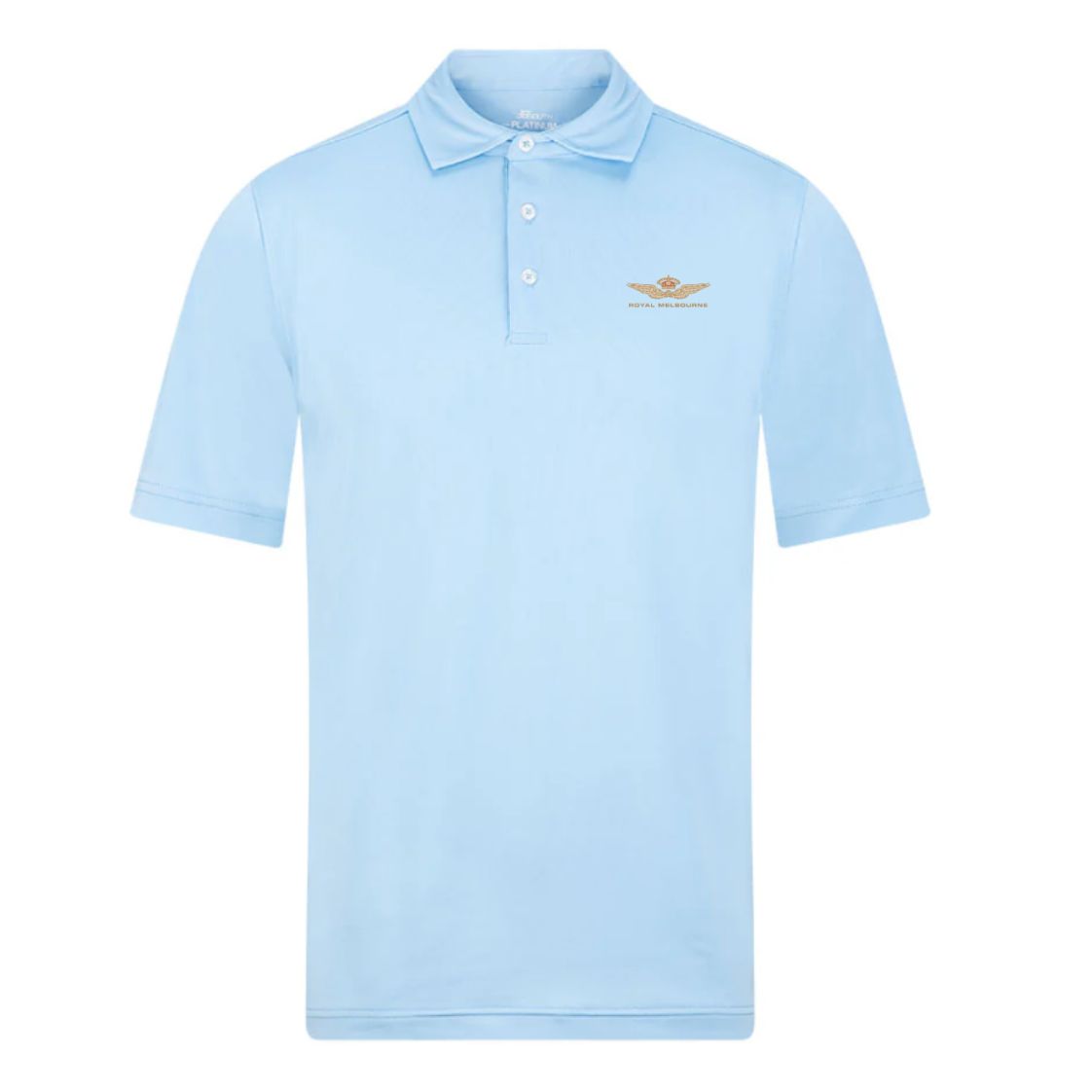 Royal Melbourne 38 South Platinum Polo- Carolina Blue