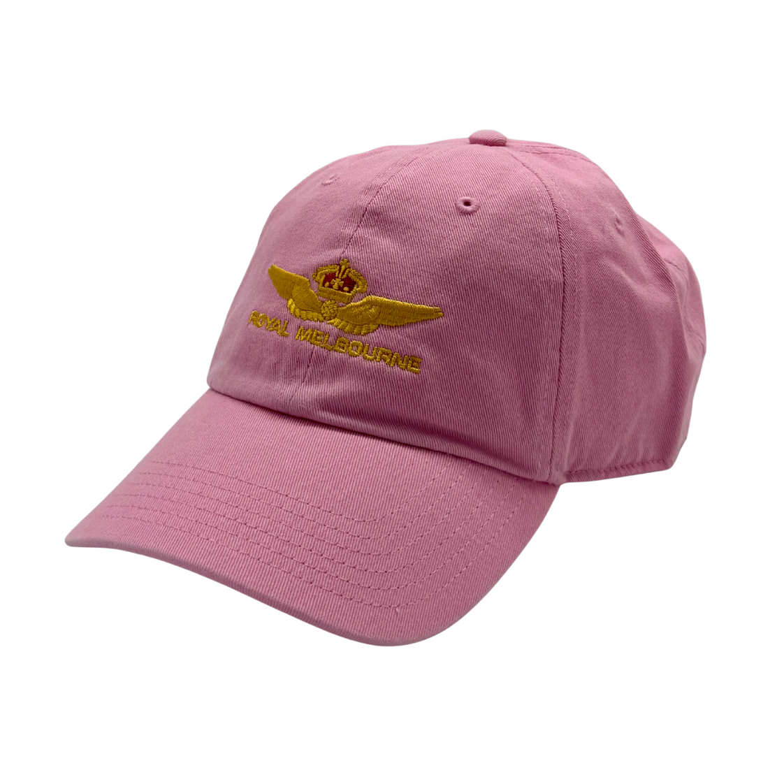 Royal Melbourne Visitors Logo Cotton Cap - Light Pink