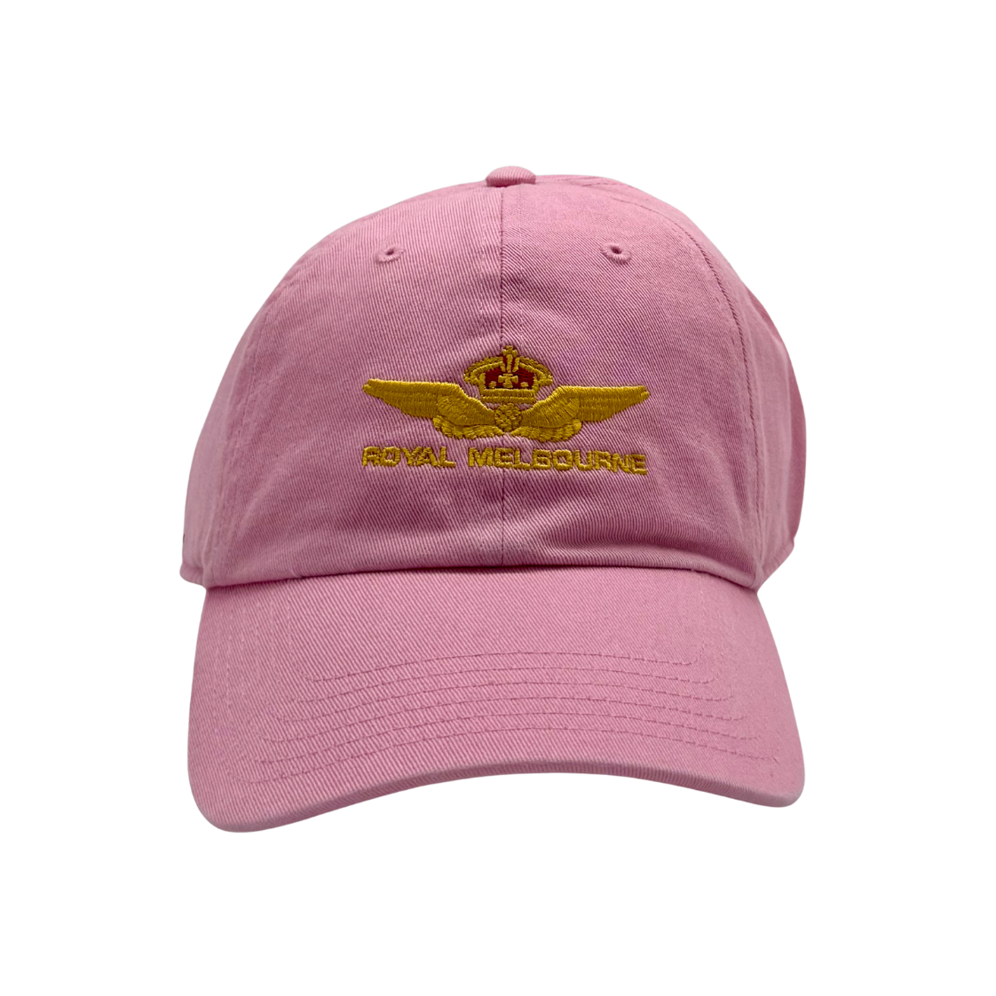 Royal Melbourne Visitors Logo Cotton Cap - Light Pink