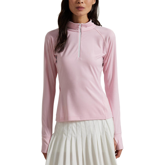 RLX Ralph Lauren Women's Performance Quarter-Zip Golf Pullover - Garden Pink