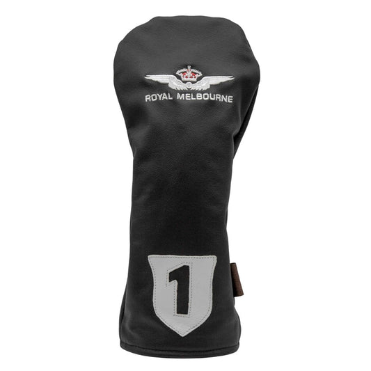 Leather Driver Cover - Black/White