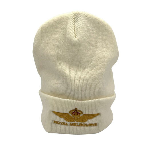 Royal Melbourne Visitor Logo Beanie - White