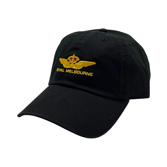 Royal Melbourne Cotton Cap - Black