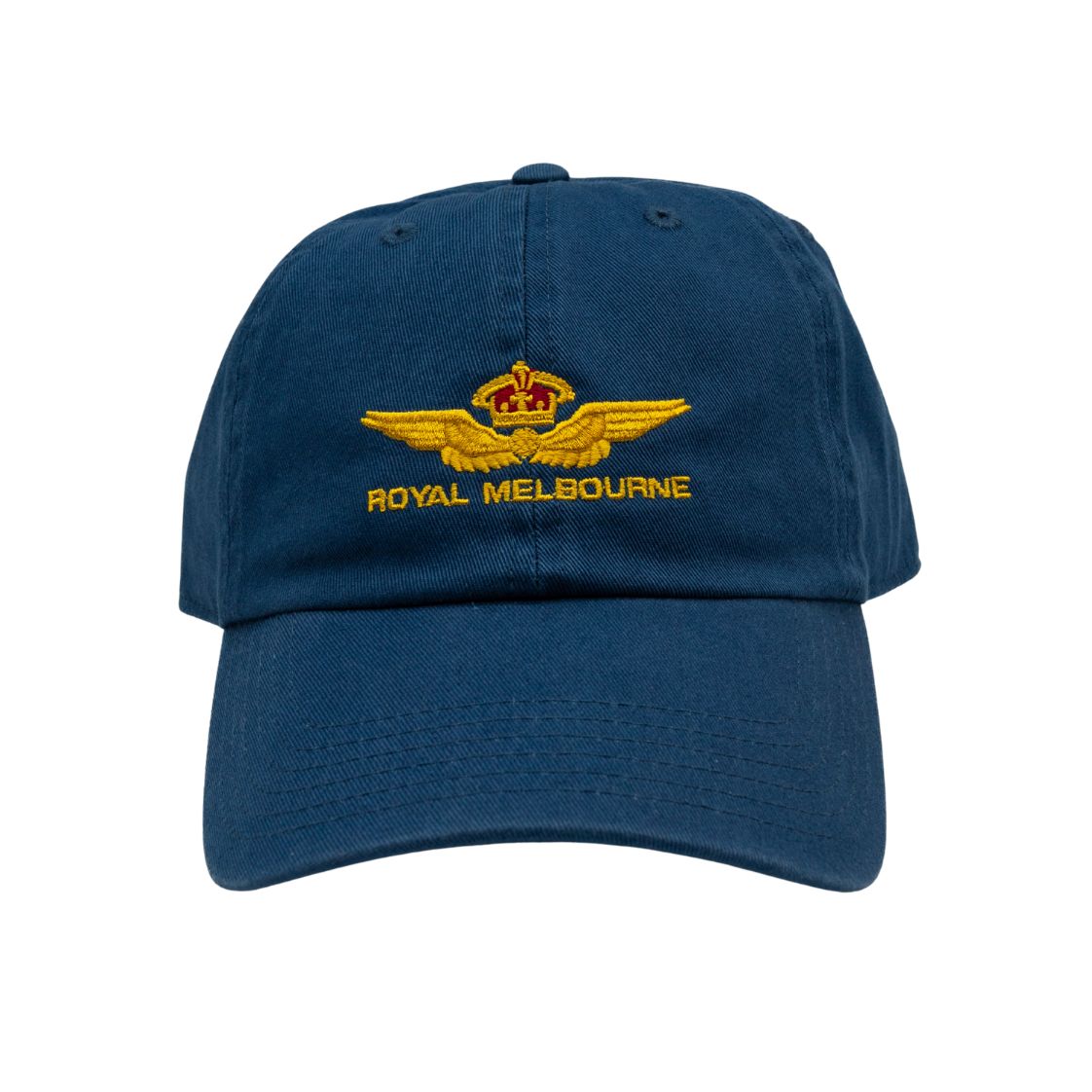 Royal Melbourne Visitors Logo Cotton Cap - Navy