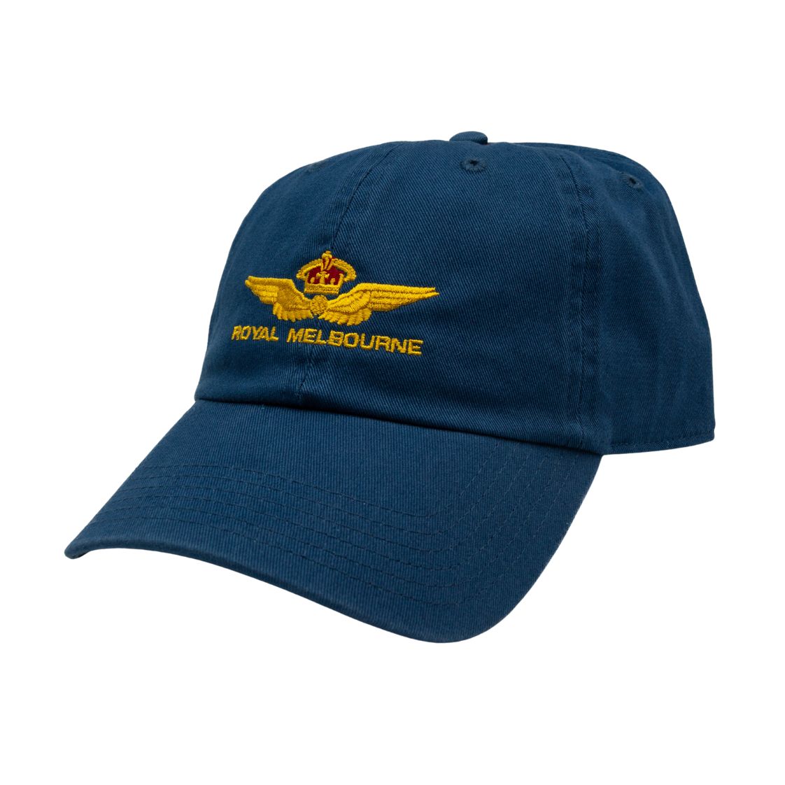 Royal Melbourne Visitors Logo Cotton Cap - Navy