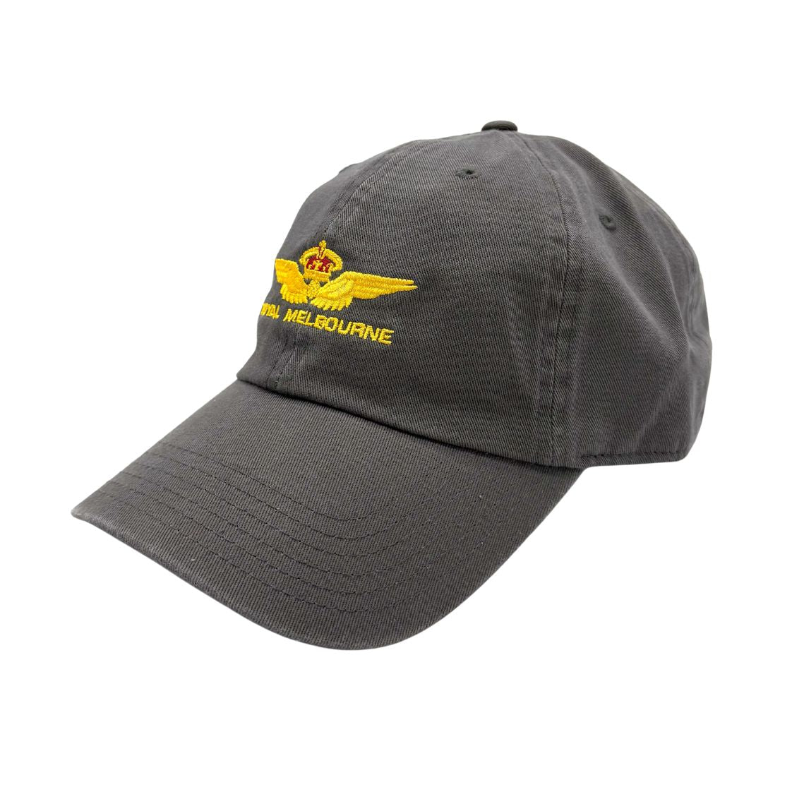 Royal Melbourne Visitors Logo Cotton Cap - Charcol