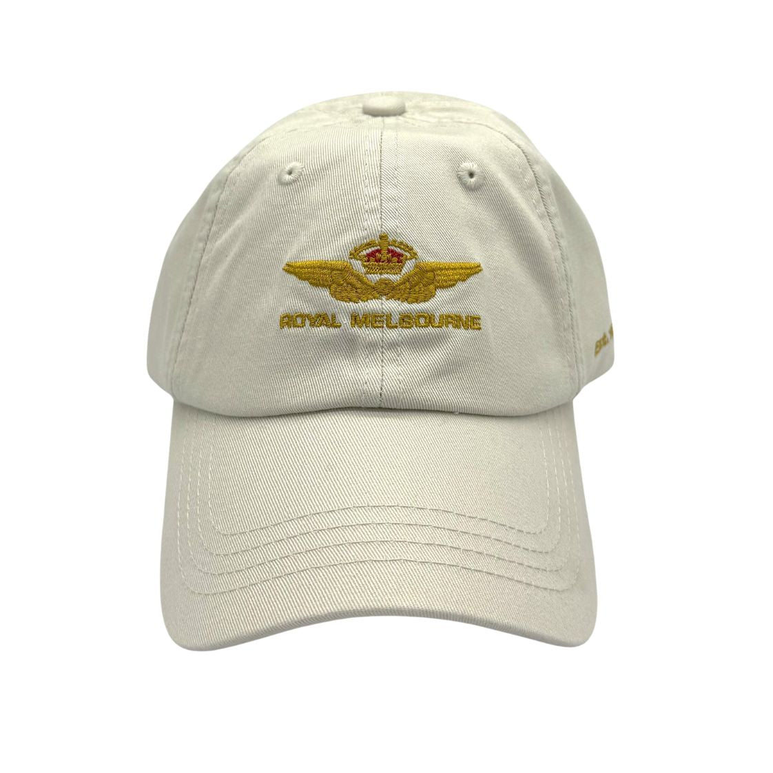 Royal Melbourne Visitors Logo Cotton Cap - Cream
