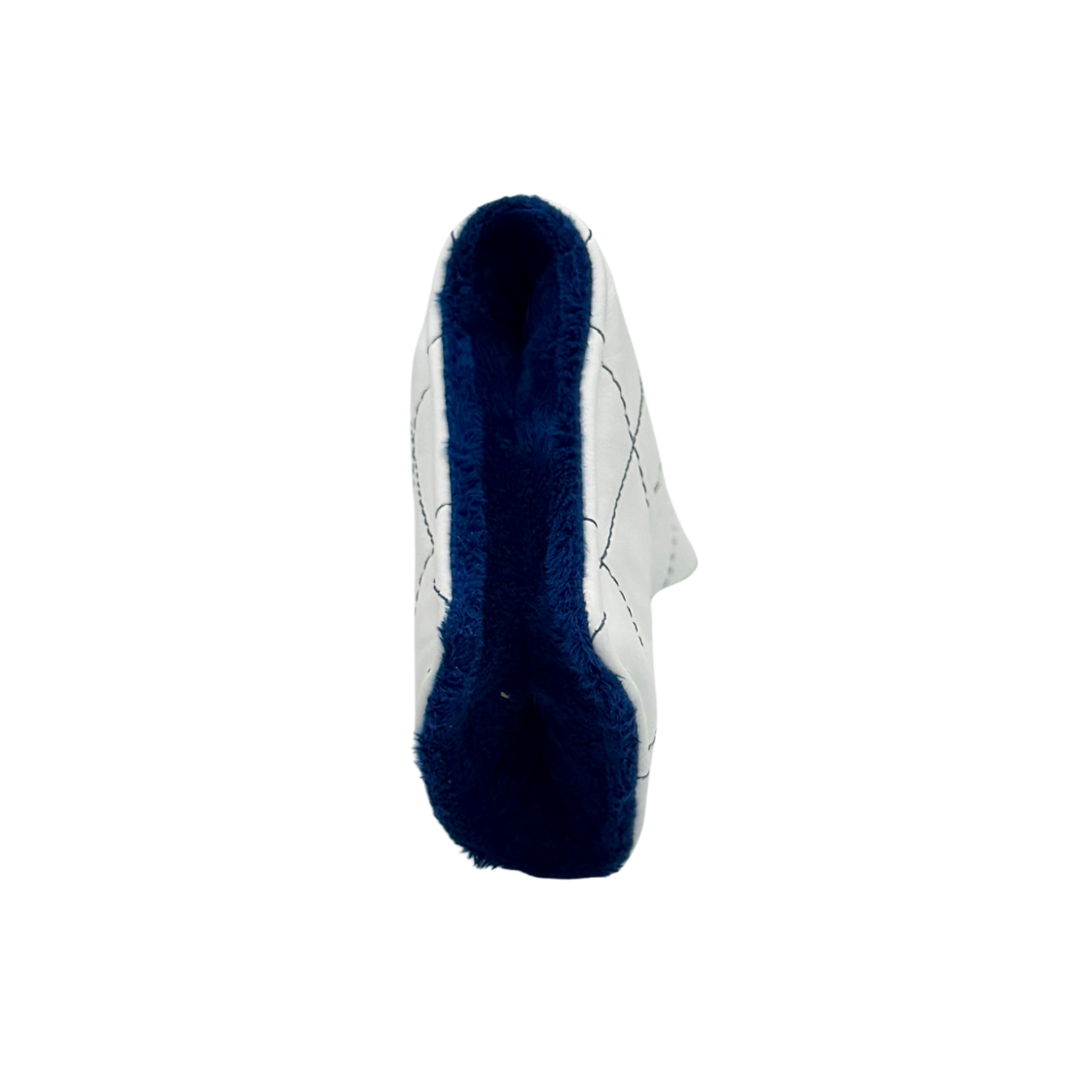 Royal Melbourne Leather Blade Putter Cover - White/Navy
