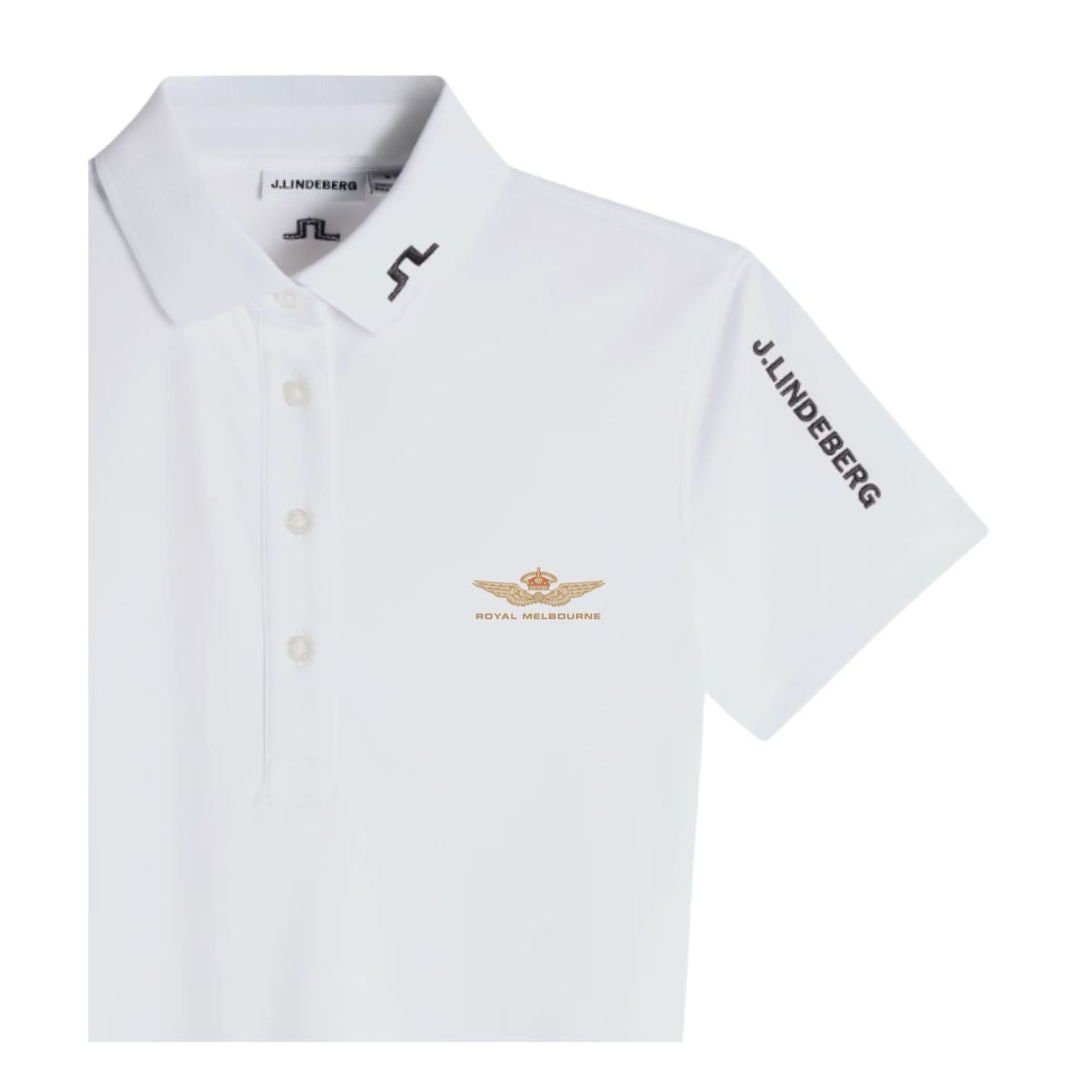 Royal Melbourne J.Lindeberg Tour Tech Polo – White