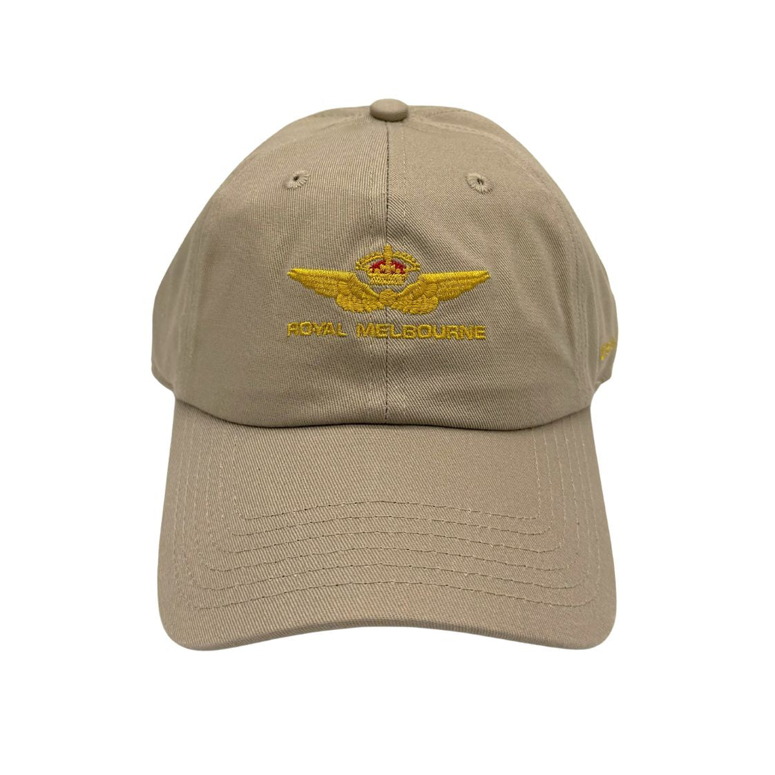 Royal Melbourne Visitors Logo Cotton Cap - Khaki