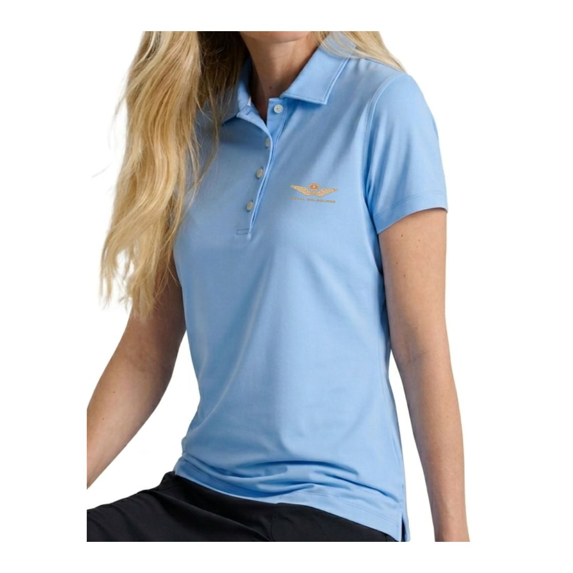 Royal Melbourne Peter Millar Polo - LE0K000090 - Cottage Blue