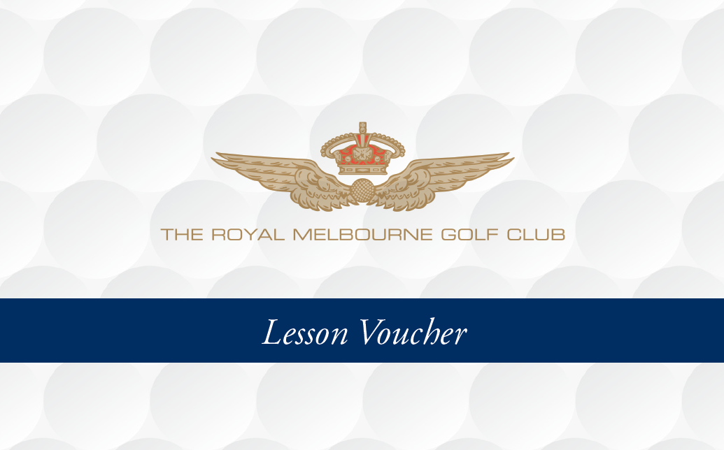 Royal Melbourne - Lesson Voucher