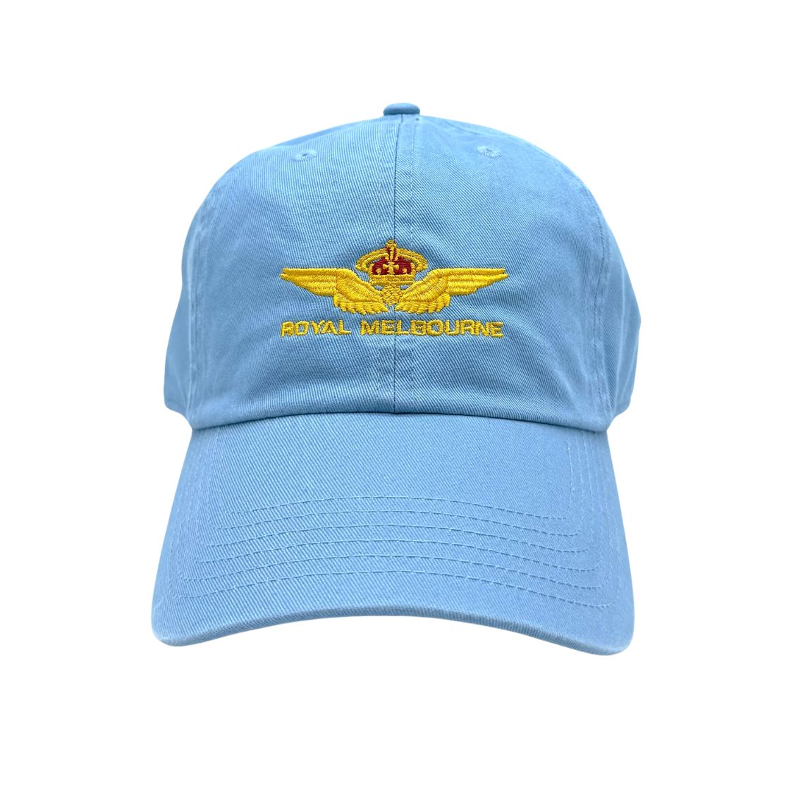 Royal Melbourne Visitors Logo Cotton Cap - Light Blue