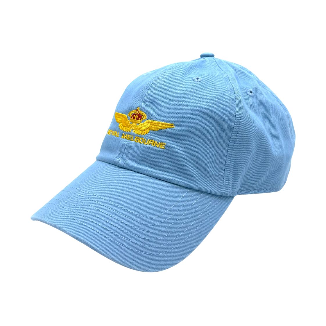 Royal Melbourne Visitors Logo Cotton Cap - Light Blue