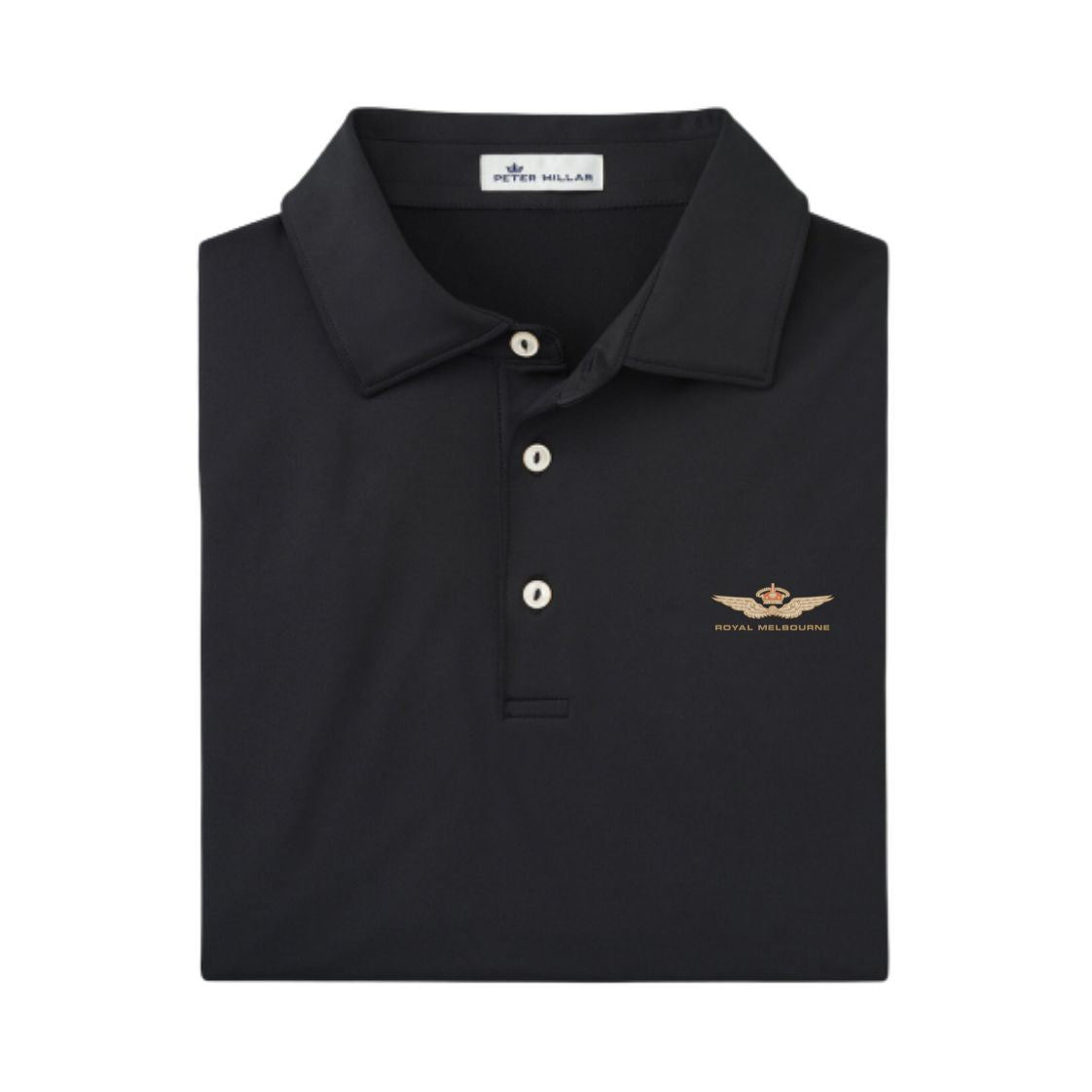 Royal Melbourne Peter Millar Polo - ME0EK01S - Black