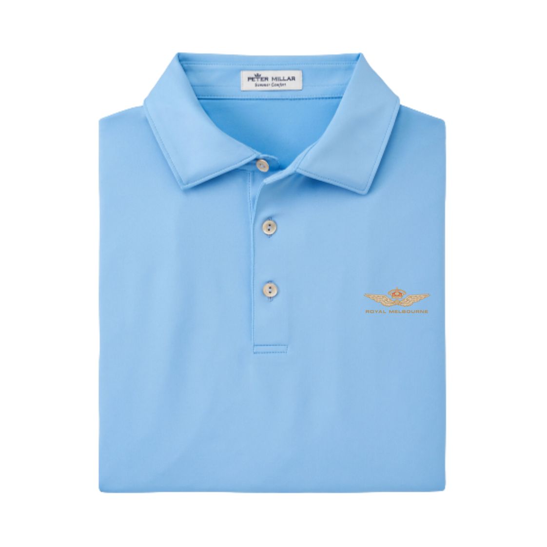 Royal Melbourne Peter Millar Polo - ME0EK01S - Cottage Blue