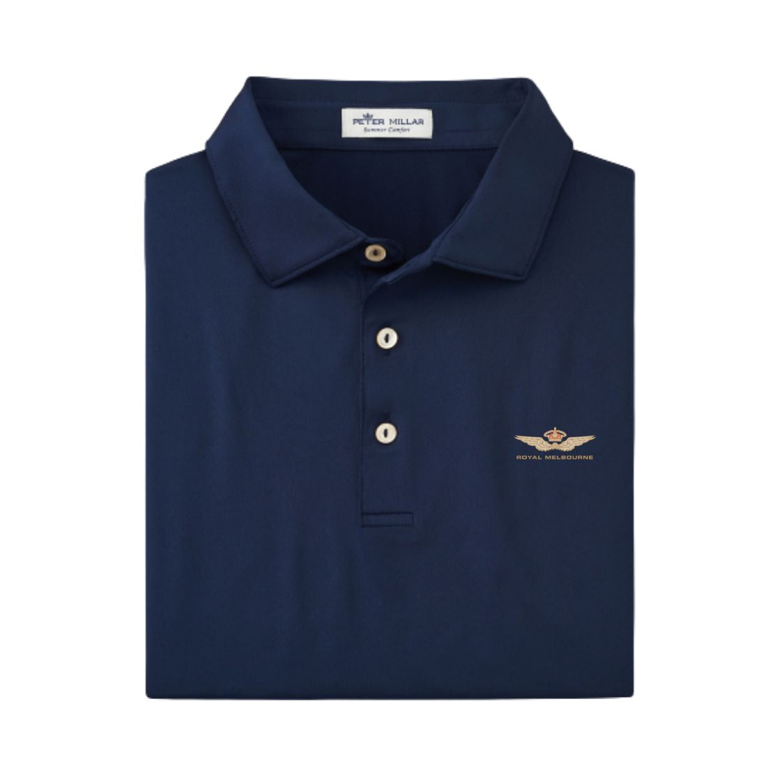 Royal Melbourne Peter Millar Polo - ME0EK01S - Navy