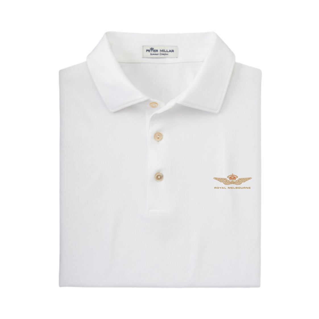 Royal Melbourne Peter Millar Polo - ME0EK01S - White