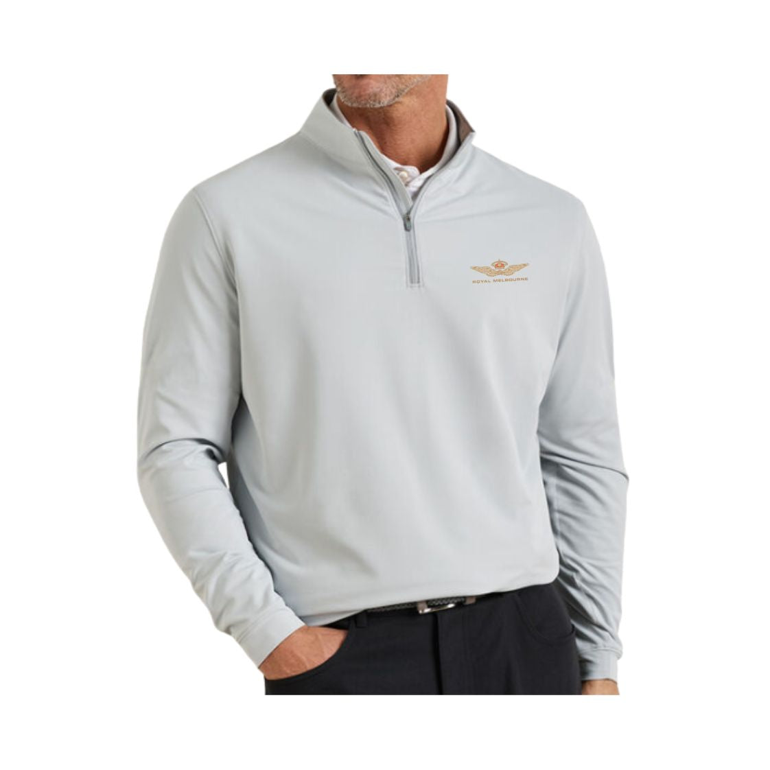 Royal Melbourne Peter Millar Pullover - ME0EK40 - British Grey