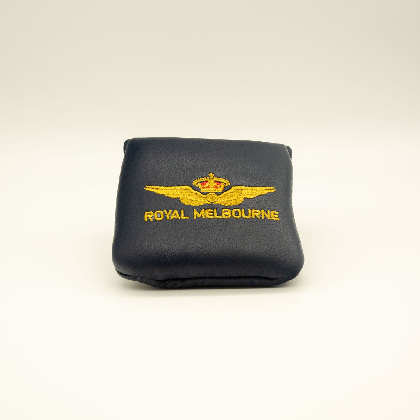 Visitor Logo Mallet Leather Putter Cover - Navy