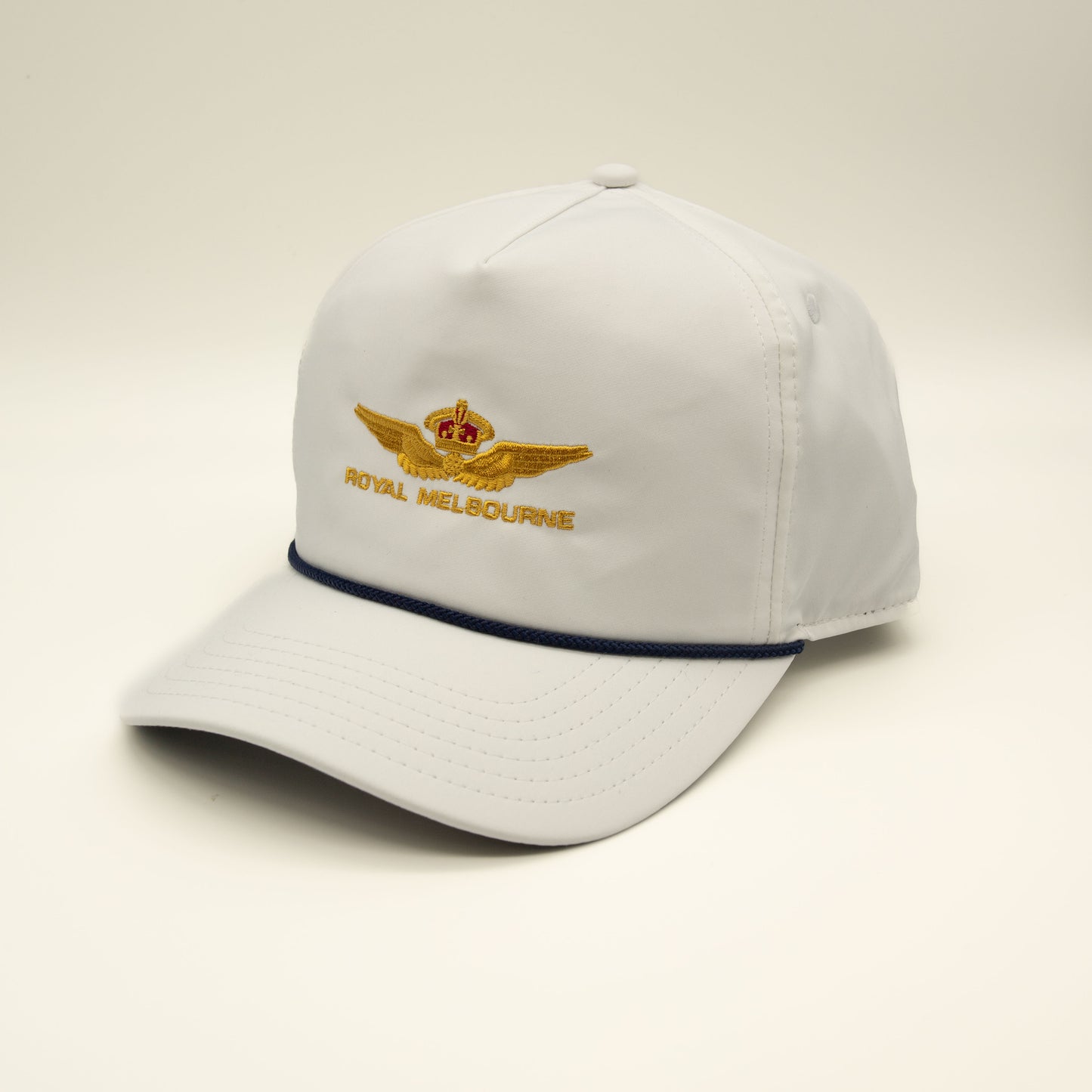 Royal Melbourne Visitors Logo Cap - White Rope