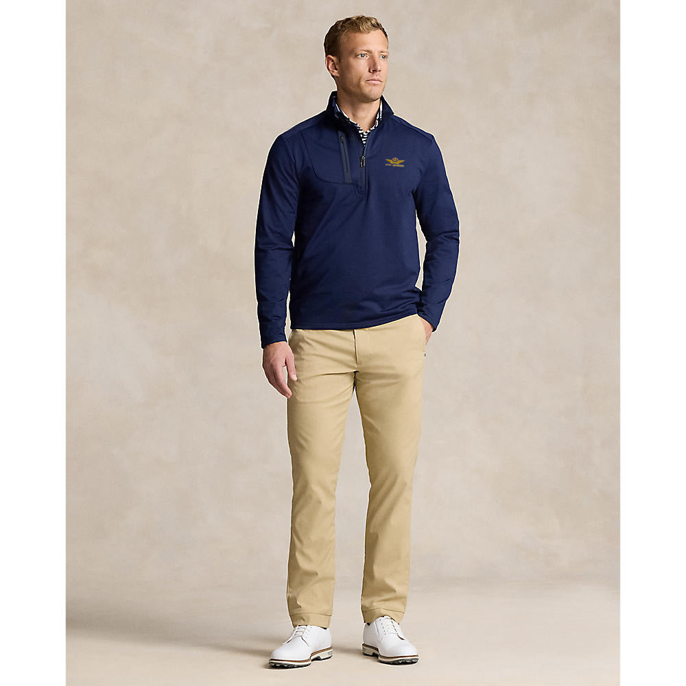 RLX Ralph Lauren Lux Perf Half Zip Royal Melbourne Embroidered Pullover - Refined Navy