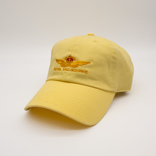 Royal Melbourne Visitors Logo Cotton Cap - Yellow