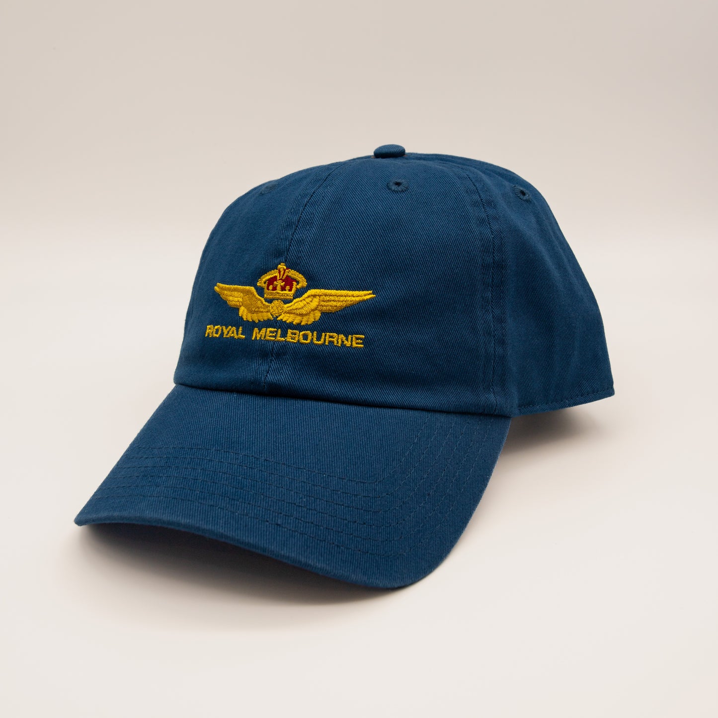 Royal Melbourne Visitors Logo Cotton Cap - Navy