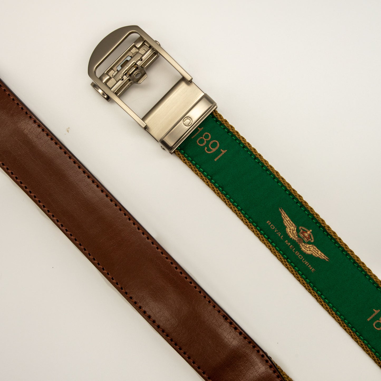 Royal Melbourne Logo Fabric Belt- Green