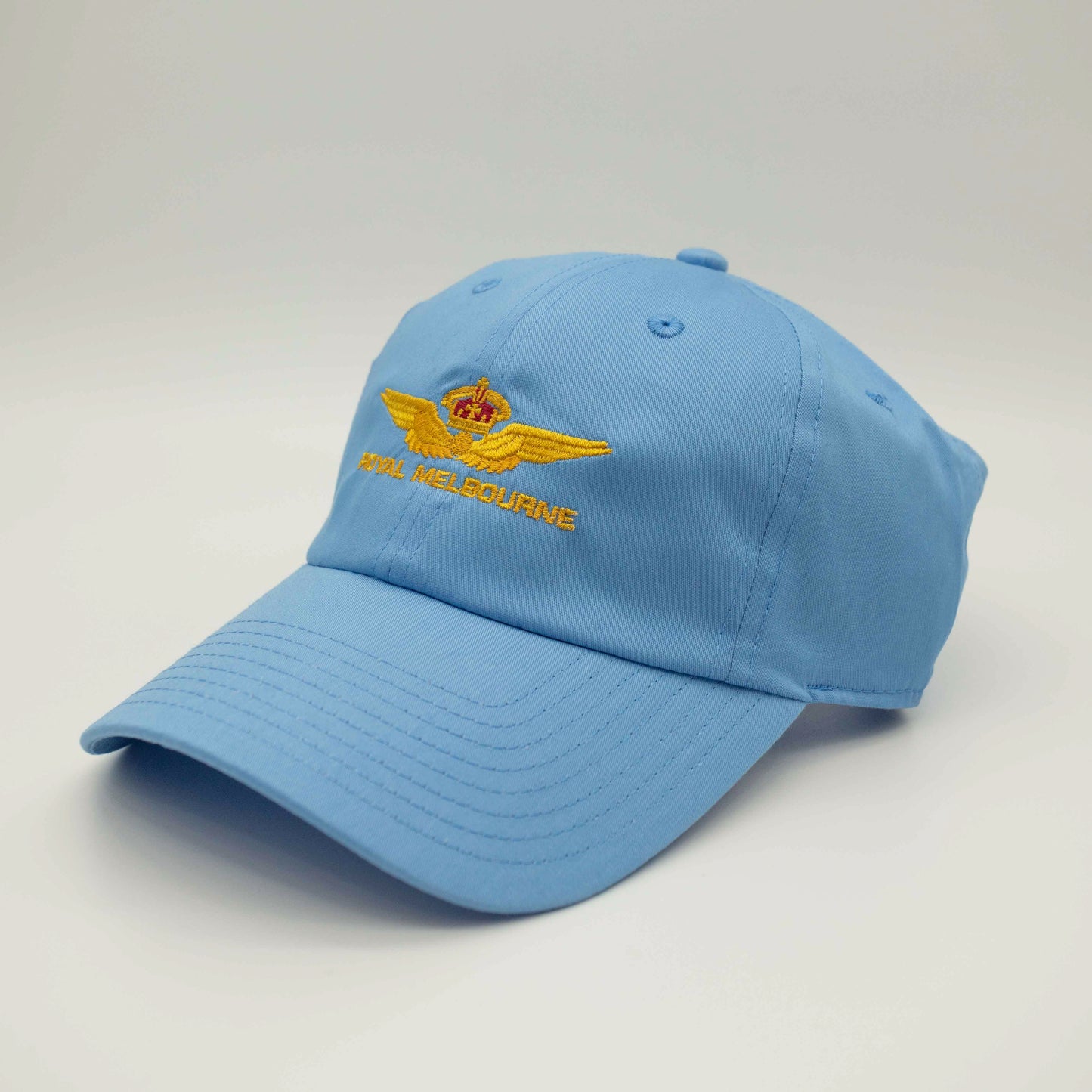 Royal Melbourne Visitors Logo Cotton Cap - Sky Blue