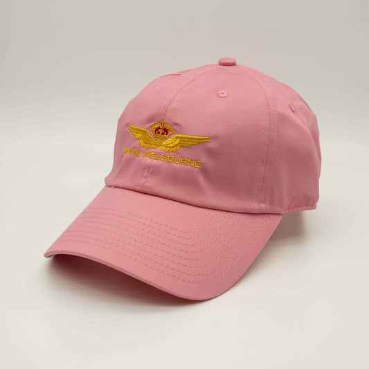 Royal Melbourne Visitors Logo Cotton Cap - Hot Pink