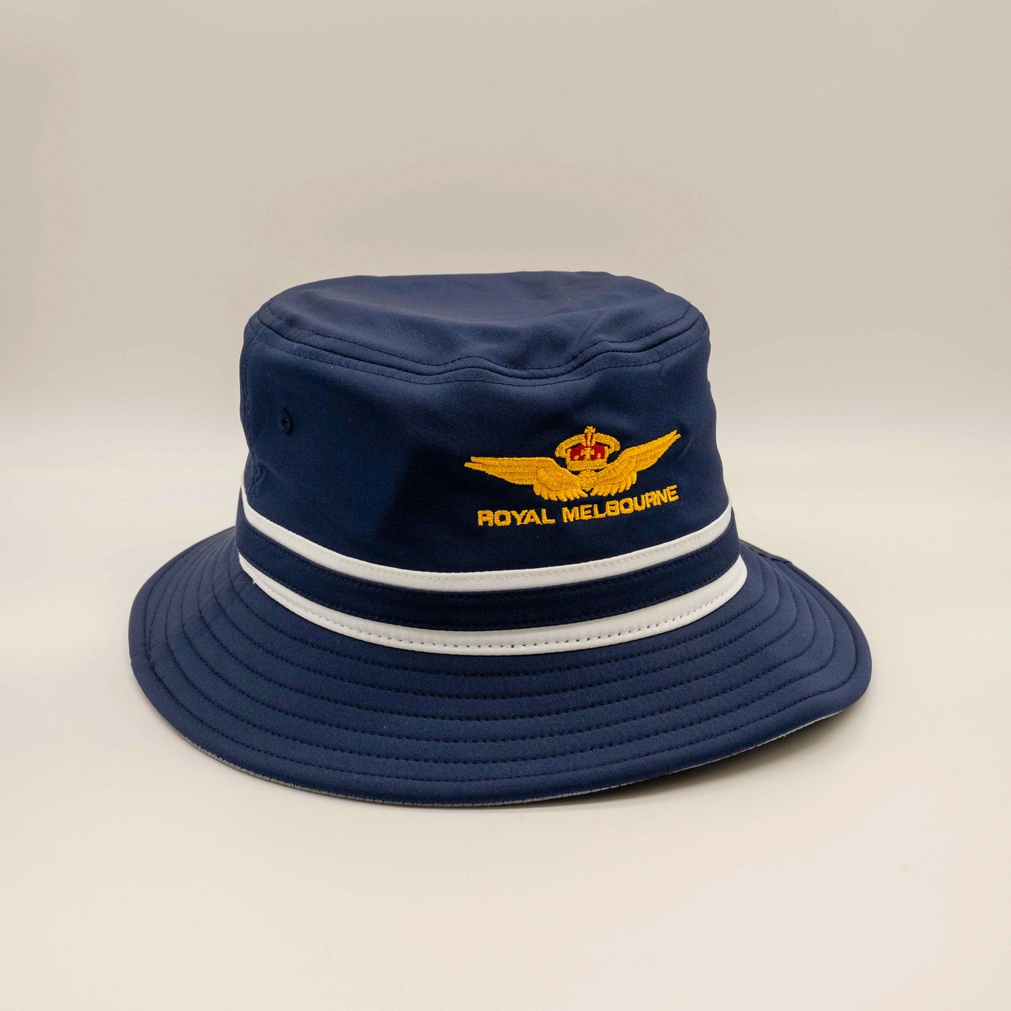 Royal Melbourne Visitors Logo Bucket Hat - Navy