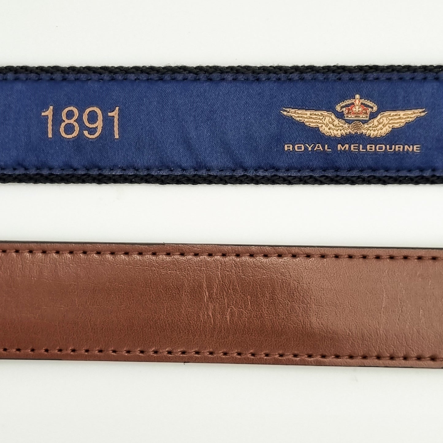Royal Melbourne Logo Fabric Belt- Navy