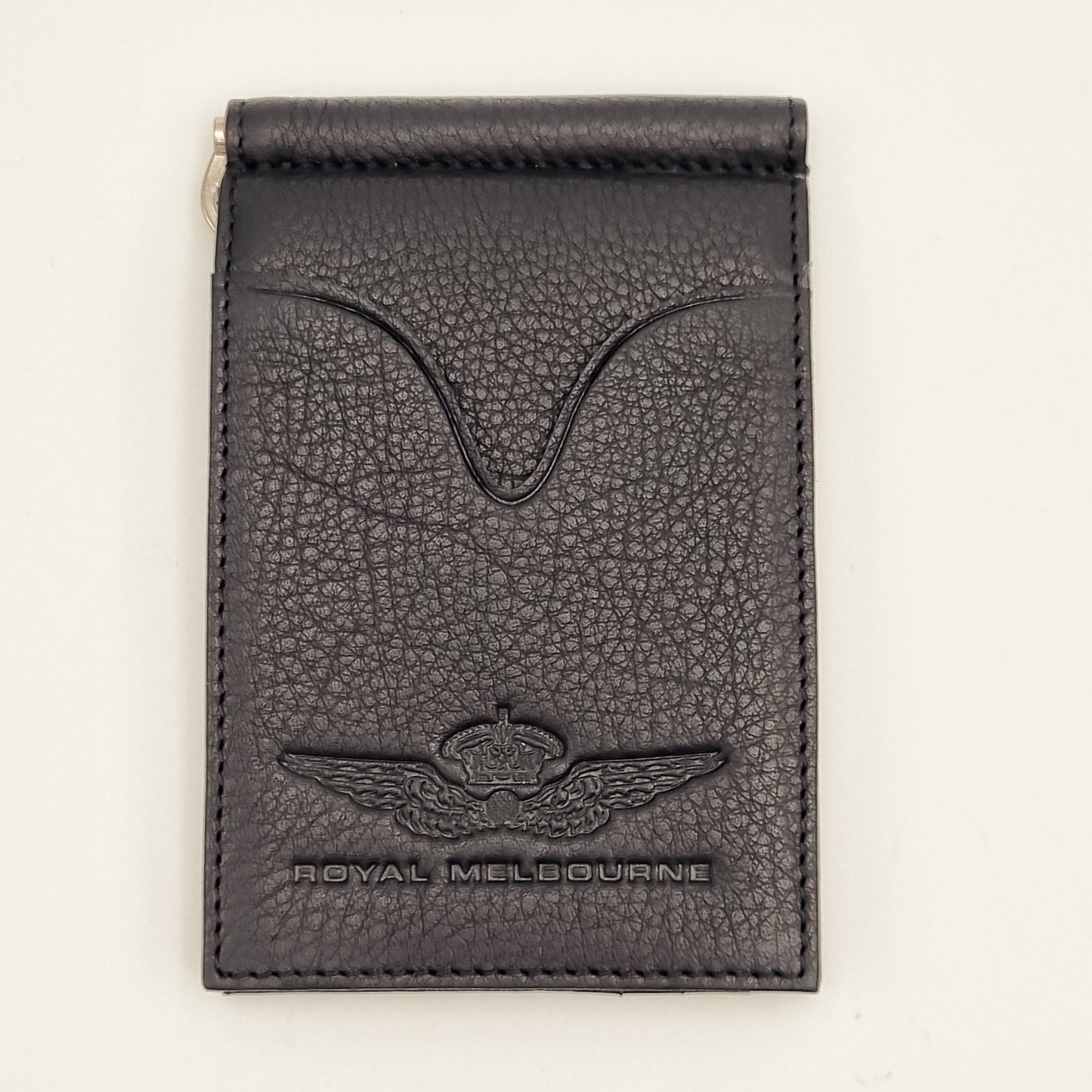 Royal Melbourne Logo Leather Money Clip